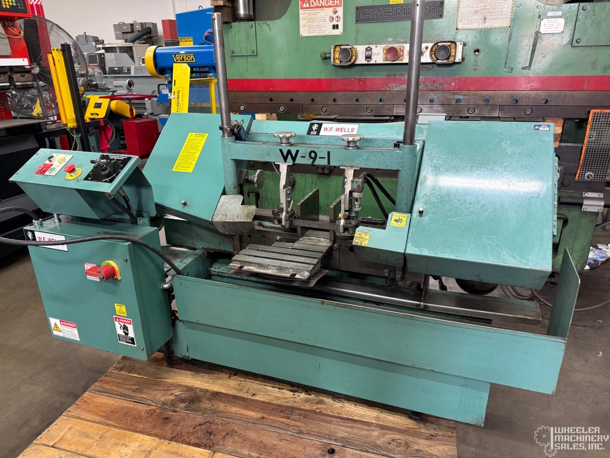 W.F. Wells W-9-1 Horizontal Band Saw #7631 #1
