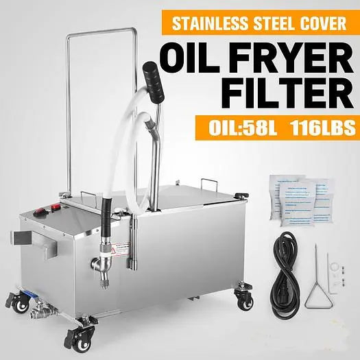 Deep Fryer Oil Filter 58L 116lb  Oil Filtration System - NEW - FREE SHIPPING