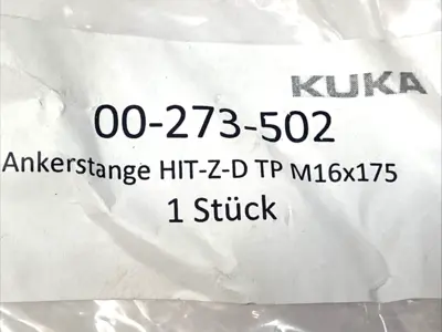 New | in-Stock KUKA ANCHOR ROD M16 X 175MM ZINC-PLATED HIT-Z-D TP Bolts Michigan US | Maverick Industrial Sales #1092063