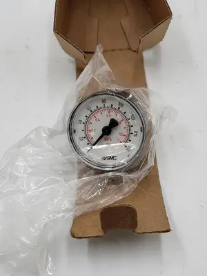 New | in-Stock SMC SMC PRESSURE GAUGE 111.12 2 160PSI / MPA - 1/8" NPT **NEW** Universal Pressure Meters | ND Industrial Surplus #1216454
