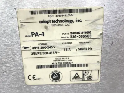 USED ADEPT 30336-31000 PA-4, 10338-53100