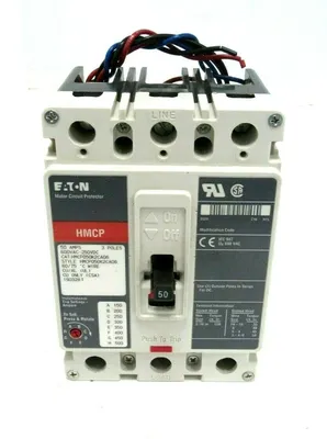 NEW EATON HMCP050K2CA06 CIRCUIT BREAKER 50A 600VAC-250VDC 3-POLE