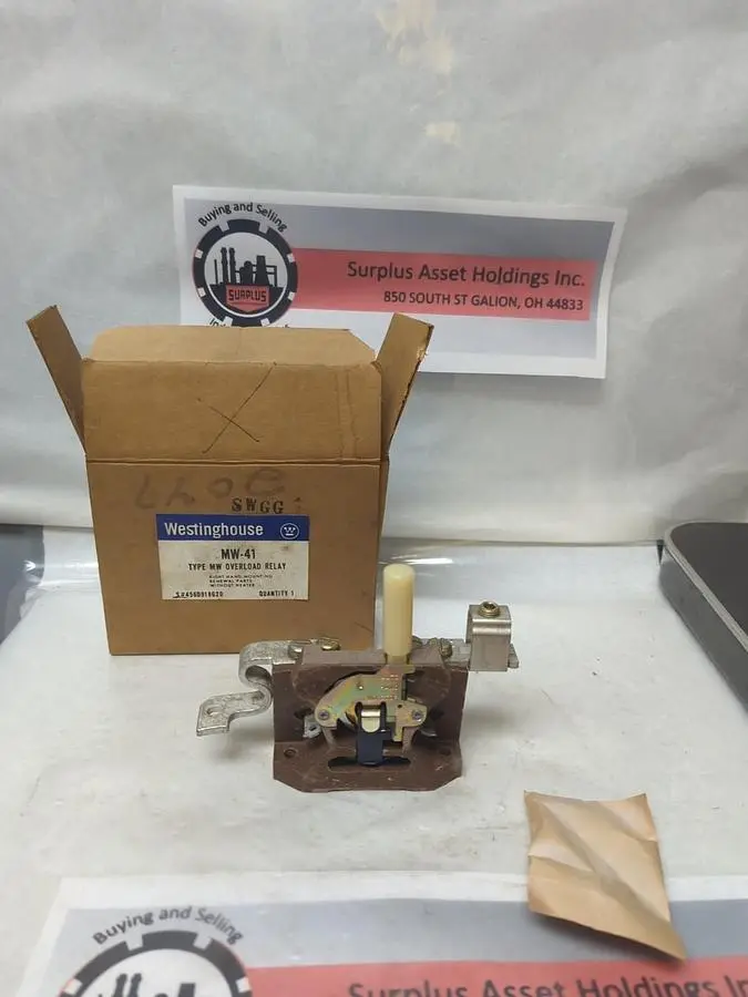 New | in-Stock WESTINGHOUSE MW-41 Relays & Switches Ohio US | Surplus Asset Holdings #1240436