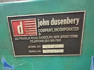DUSENBERY 765AC Extrusion Other, Core Cutters | Mark One Machinery (2)