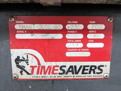TIMESAVERS, ABRASIVE BELT  DEBURRING/ FINISHING MACHINE