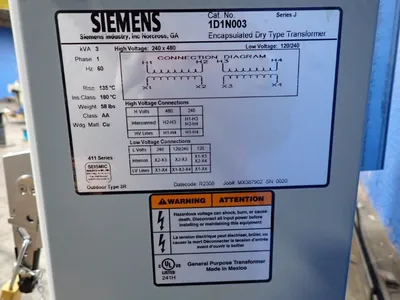 Indicon / Siemens Control Cabinet
