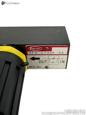 Used TOYO-OKI HF3-CT30K-03 Valves/Fittings Kentucky US | Industrial Parts R Us Inc. #911854
