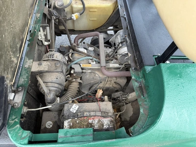 (1) 2017 E-Z-Go golf cart with a Kawasaki gas engine, model 625111G01, includes canopy, ball cover, ...