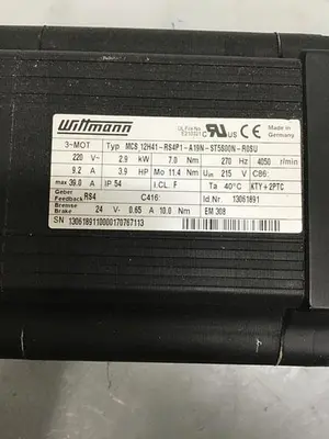 USED WITTMANN MCS 12H41-RS4P1-A19N-ST5S00N-R0SU