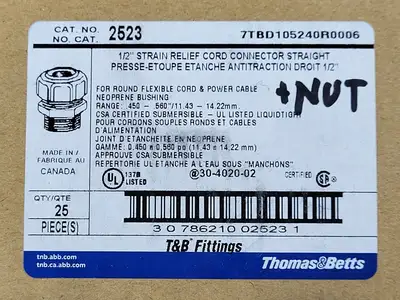 NEW THOMAS & BETTS 2523