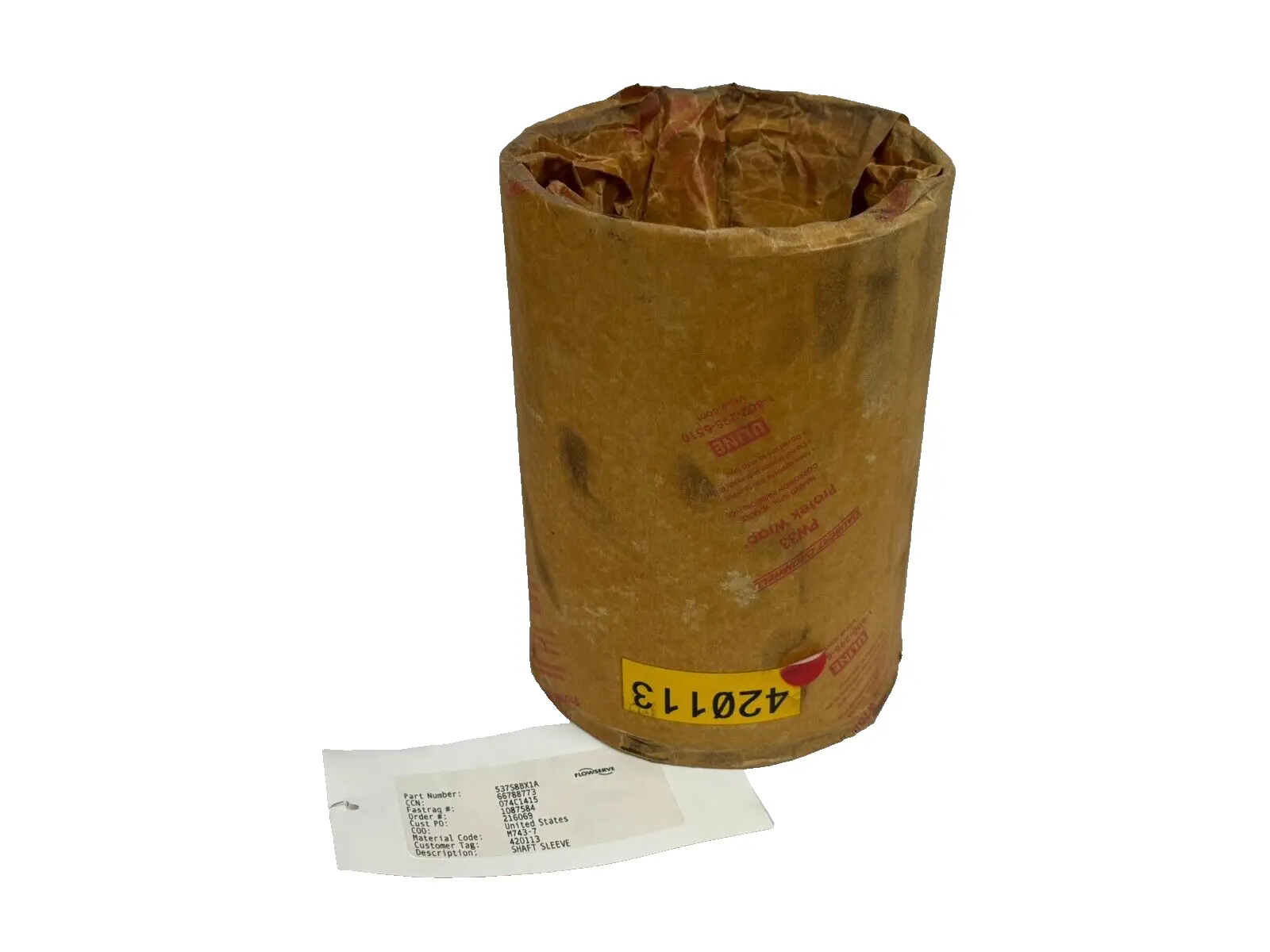 NEW FLOWSERVE 537S8BX1A SHAFT SLEEVE M743-7 074C1415