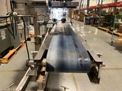 OK band sealer with conveyor on stainless stand