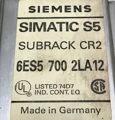 USED SIEMENS 6ES5 700-2LA12
