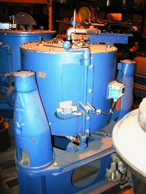 (2) ATM DeLaval 20 x 14 solid bowl basket centrifuges, SS.
