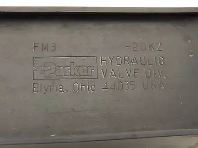 Parker FM3 Hydraulic Flow Control Manifold Mount Needle Valve