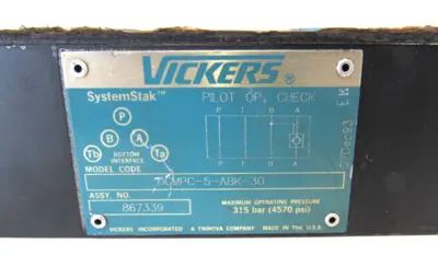 NEW VICKERS DGMPC-5-ABK-30 CHECK VALVE DGMPC5ABK30