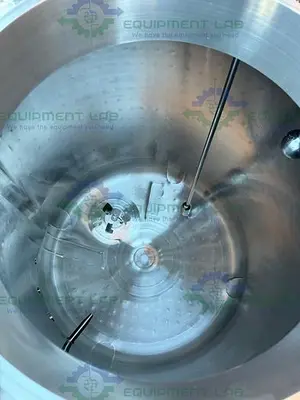 USED FELDMEIER EQUIPMENT 450 LITER STAINLESS STEEL JACKETED REACTOR 120 FV PSI