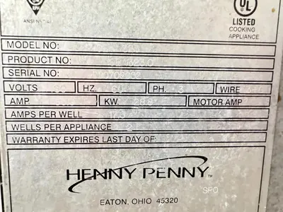 USED HENNY PENNY OAE 323