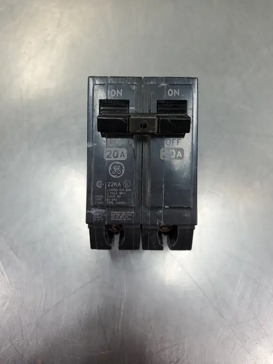 Used GE RT-693 20A CIRCUIT BREAKER, 120/240VAC, 2P Circuit Breakers South Carolina US | Palmetto Automation #1151486