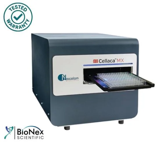 NEW NEXCELOM CELLACA MX FL5 HIGH-THROUGHPUT AUTOMATED CELL COUNTER