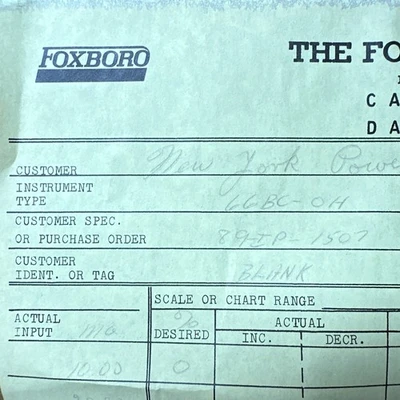 NEW Foxboro 66BC-OH
