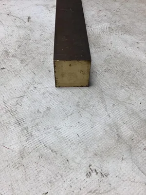 C360 Machined Brass; Lathe Stock Bar: 18″ X 2″ Square Brass Bar