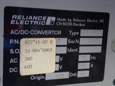 USED RELIANCE ELECTRIC MAXITRON S6R