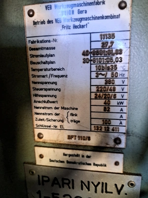 UNION Table Type Horizontal Borer, in very good used condition, POA