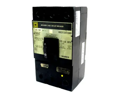 USED SQUARE D KAL36225 CIRCUIT BREAKER SER 2 3 POLE