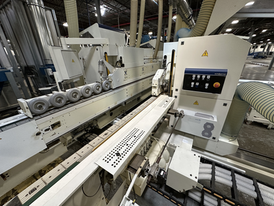 Stefani Evolution SSB Double-Sided Edgebander w/ Mahros Automatic Vacuum Loading & Unloading