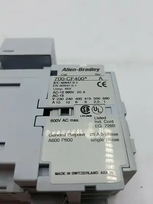 Allen Bradley 700-CF400* Ser A. 100-ETA3 Ser B Relay Control 110v, 120v