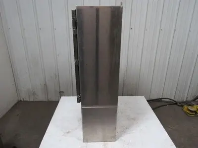 Hoffman A-30H2412SS6LP 30"x24"x12" Stainless Steel Electrical Enclosure Footed