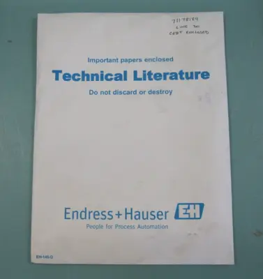 NEW Endress Hauser FMP40-TYY2YY9B21JB
