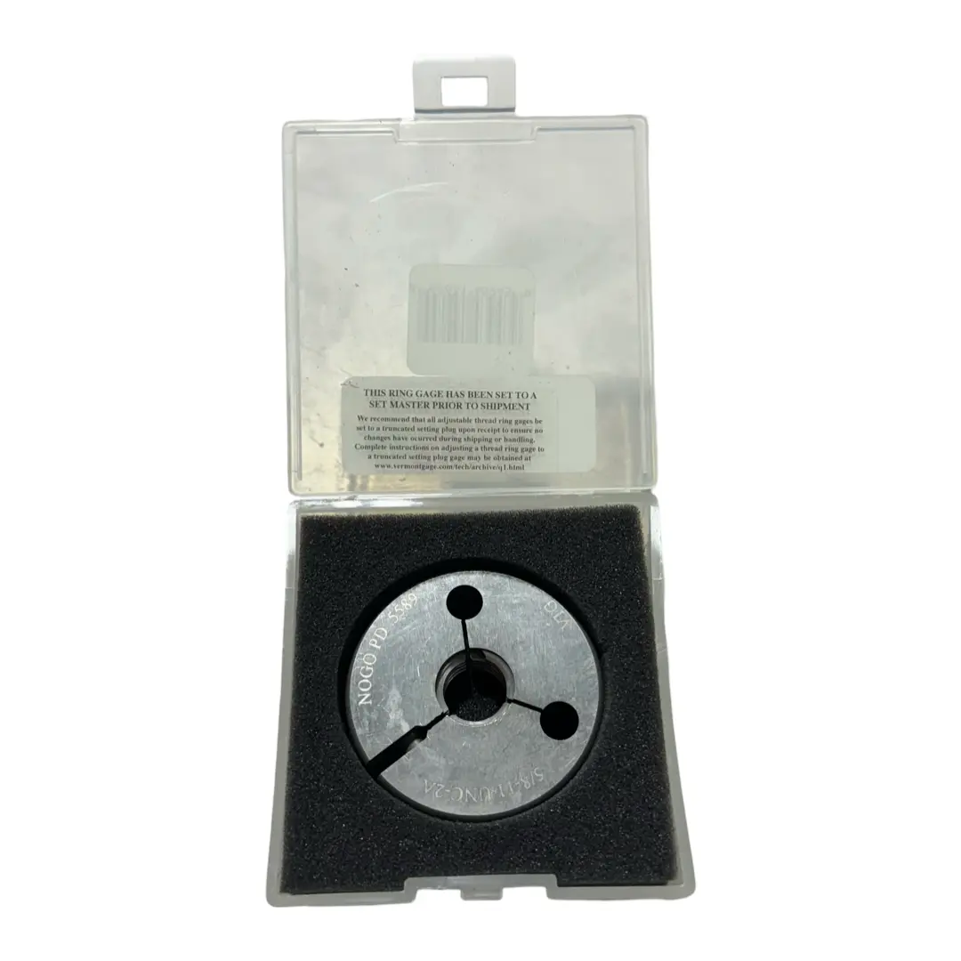 Vermont Gage Threaded Ring Gage 5/8-11 Thread, UNC, Class 2A, No Go