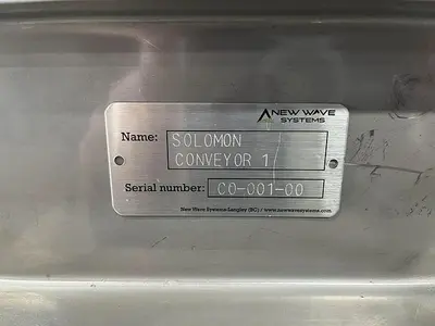 New Wave 6'L Wire Solomon Conveyor