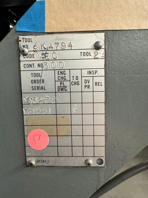 USED 2001 Yonkers Press 20T