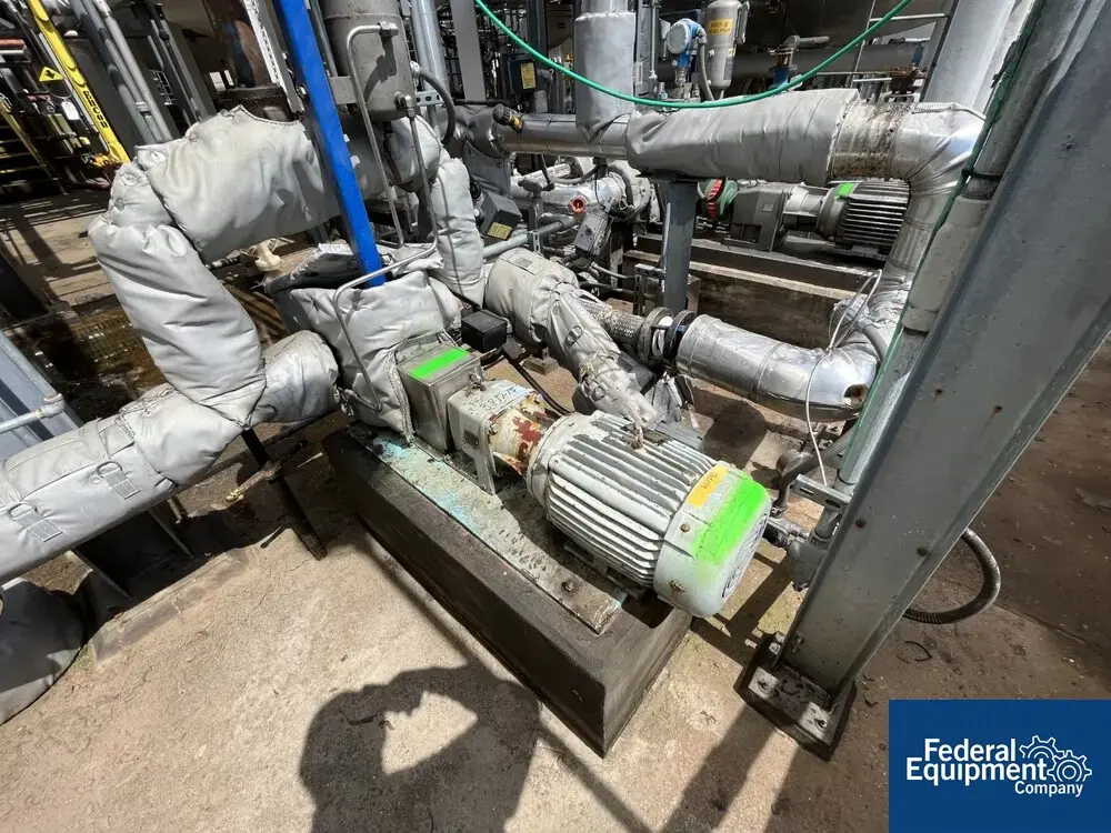 USED Waukesha 4" Waukesha Rotary Lobe Pump, S/S, 15 HP, Model 5070