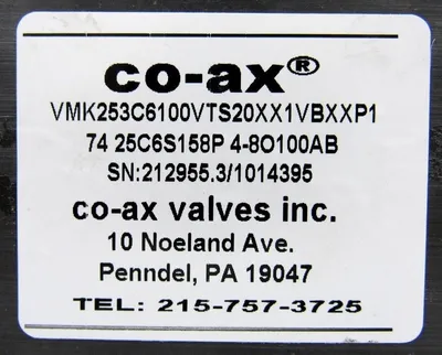 NEW COAX VMK-25-DR-NC SOLENOID VALVE VMK25DRNC 74 25C6S158P 4-80