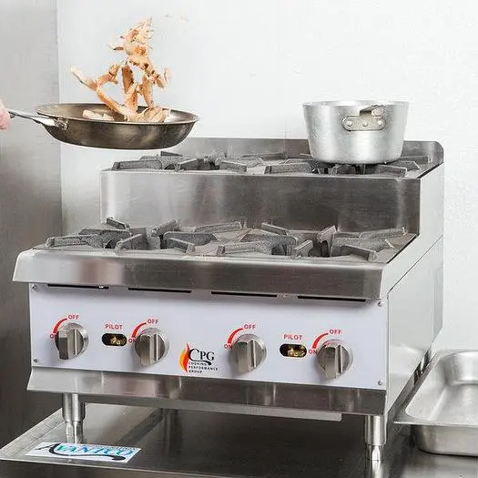 STEP UP 4 BURNER COUNTERTOP HOT PLATE - 120,000 BTU