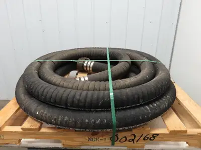 Jason 4470 Dry Bulk Material Suction Hose 3" ID x 48' Gum Rubber 75 PSI