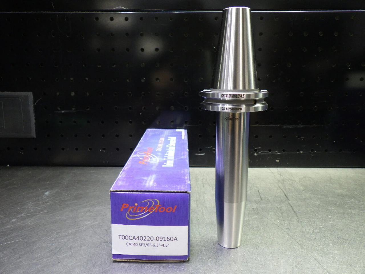 PrimeTool CAT40 3/8" Shrink Fit Tool Holder 6.3" Pro T00CA40220-09160A (LOC1813B)