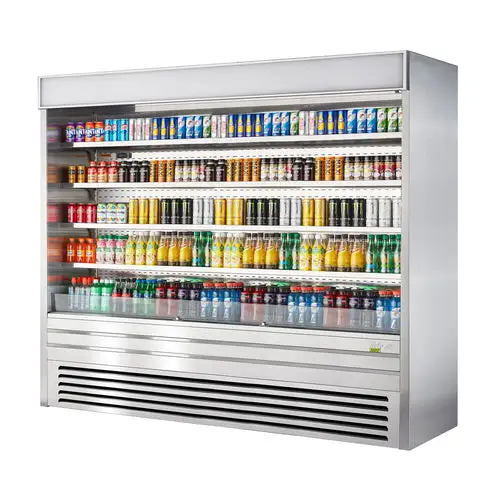 Turbo Air TOM-96ES-N 92 7/8" Vertical Open Air Cooler w/ (5) Levels, 220v/1ph