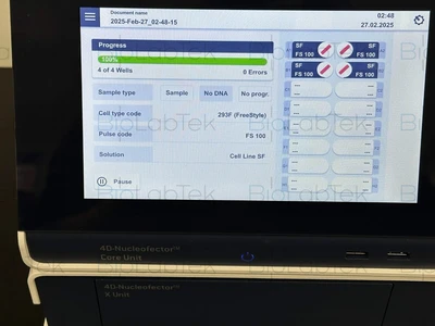 USED Lonza 4D-Nucleofector