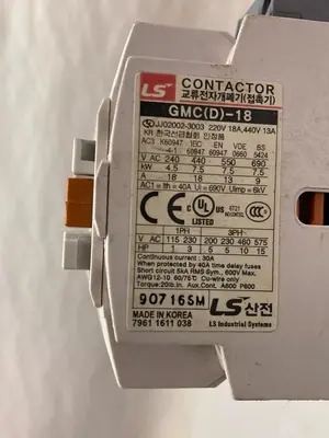 New | in-Stock LS ELECTRIC GMC(D)-18 Miscellaneous Equipment (Electrical & Power) Ohio US | Surplus Asset Holdings #1237413