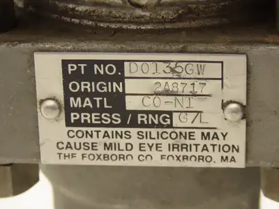 Foxboro 821GM-IS1NL2 Pressure Transmitter 1/2"NPT 12.5-65vdc 50PSI