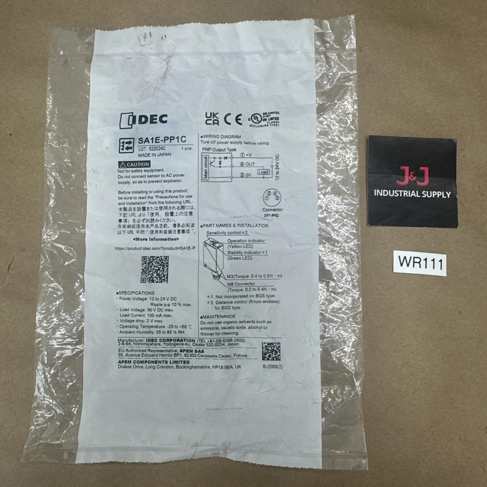NEW IDEC SA1E-PP1C
