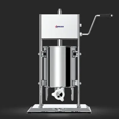 33 lbs/ 15kg Stainless Steel Vertical Manual Sausage Stuffer