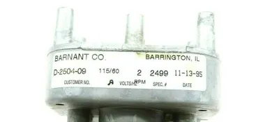 NEW BARNANT CO. D-2504-09 MOTOR 2RPM 115V 60HZ D250409