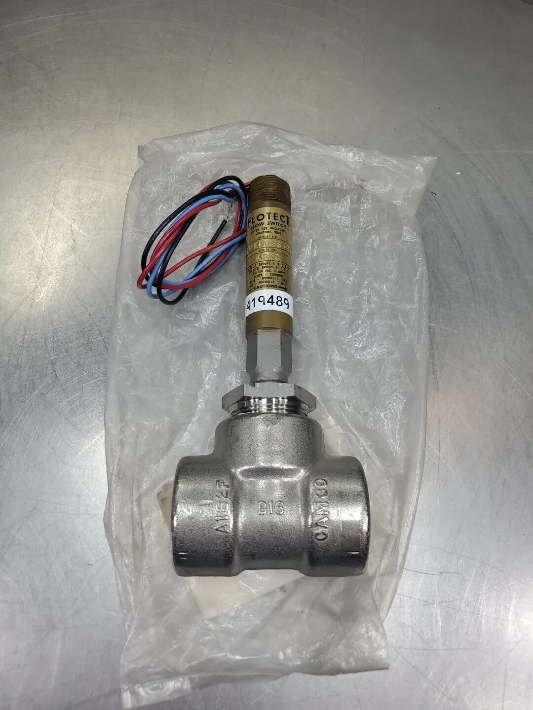 FLOTECT V6EPBSS4S FLOW SWITCH. 6E
