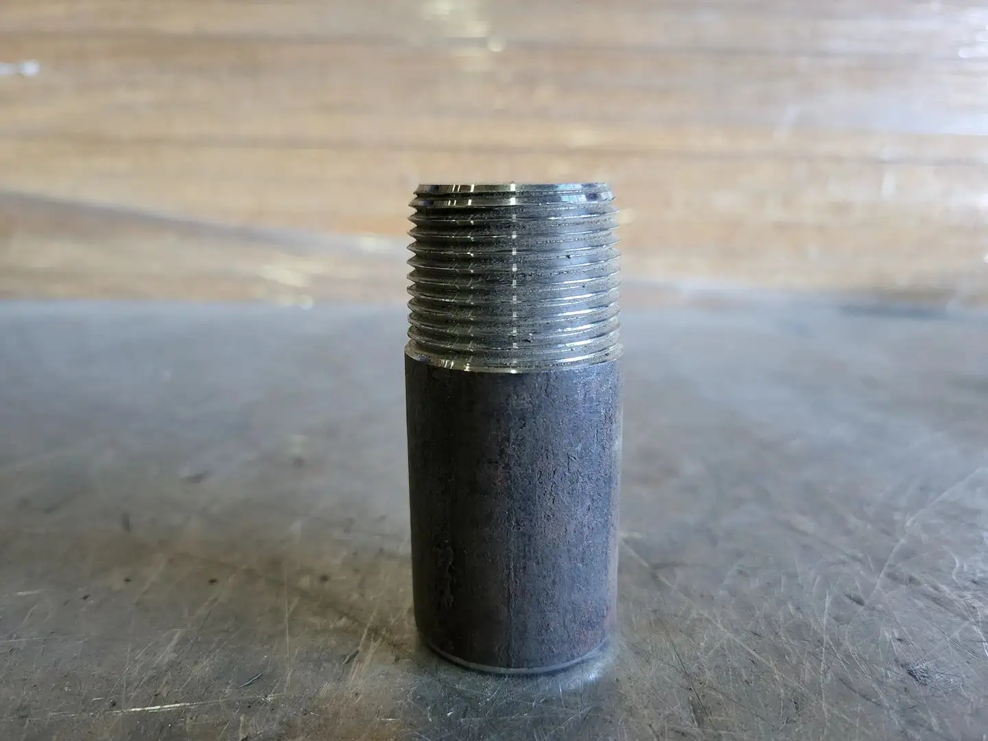 1-1/4" Threaded Round Head Plug Steel